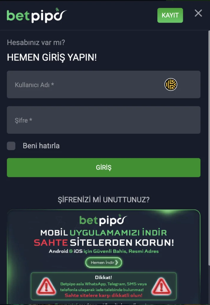 Betpipo canlı casino